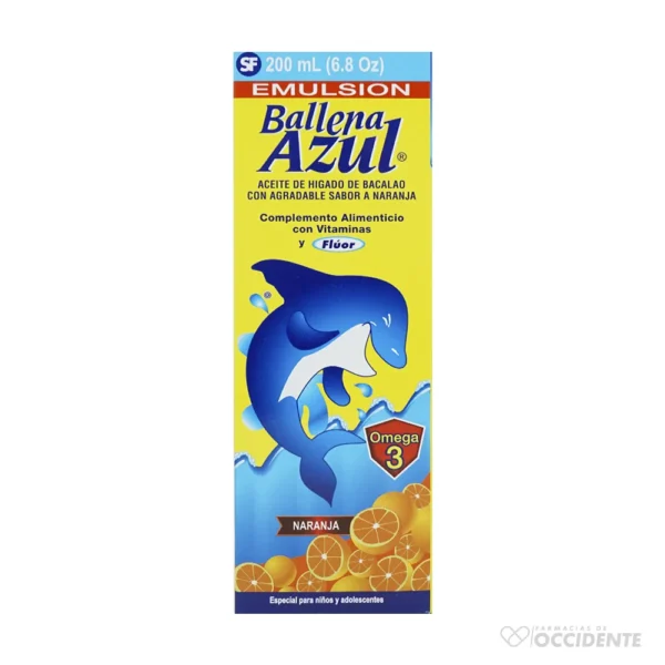 BALLENA AZUL X 200 ML NARANJA