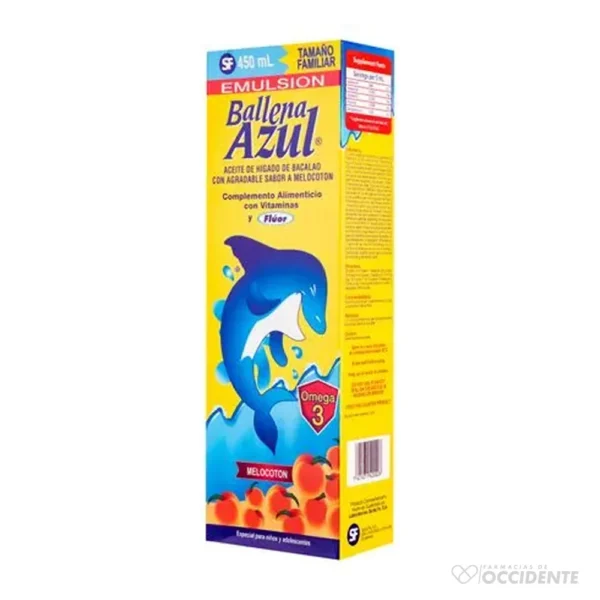 BALLENA AZUL X 450 ML.MELOCOTON