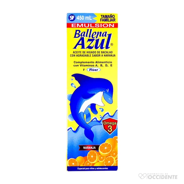 BALLENA AZUL X 450 ML.NARANJA