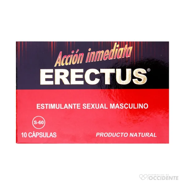 ERECTUS ESTIMULANTE SEXUAL MASCULINO X 1 (CAJA DE 10)