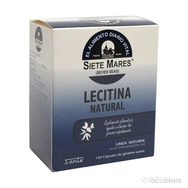 LECITINA DE SOYA X 100 CAP.SIETE MARES