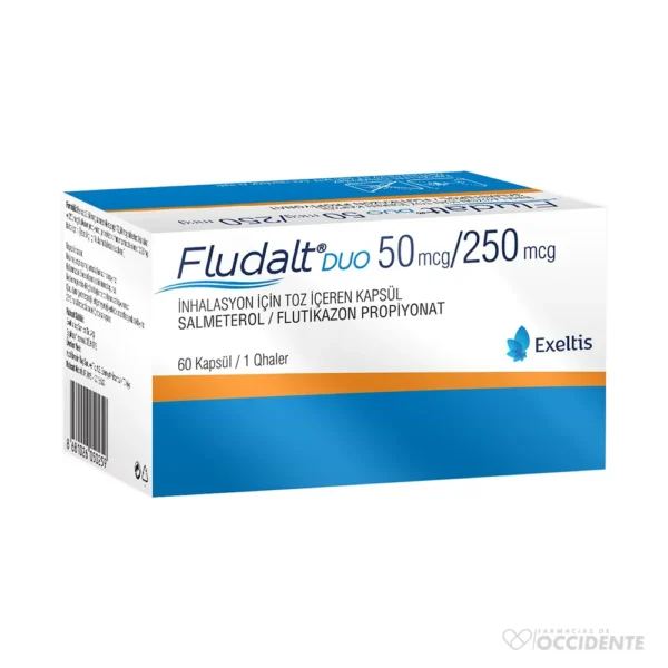 FLUDALT DUO CAPSULAS 250MCG/50MCG X 60