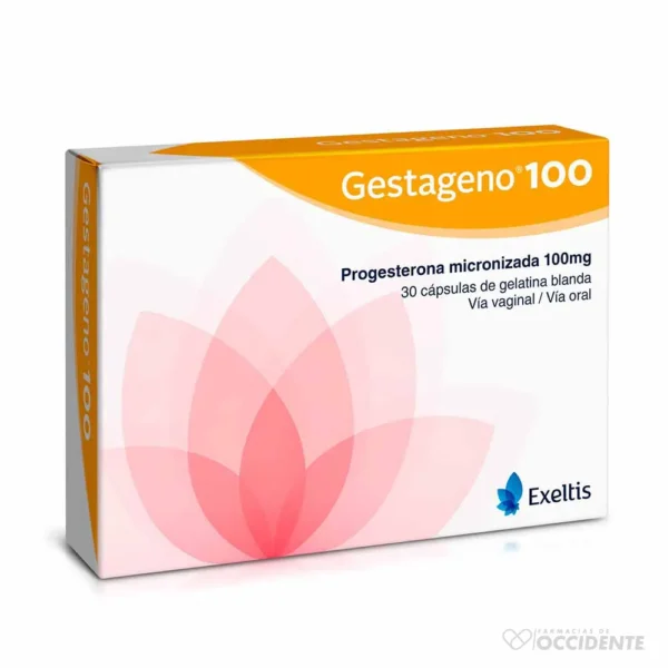 GESTAGENO CAPSULAS 100MG X 30