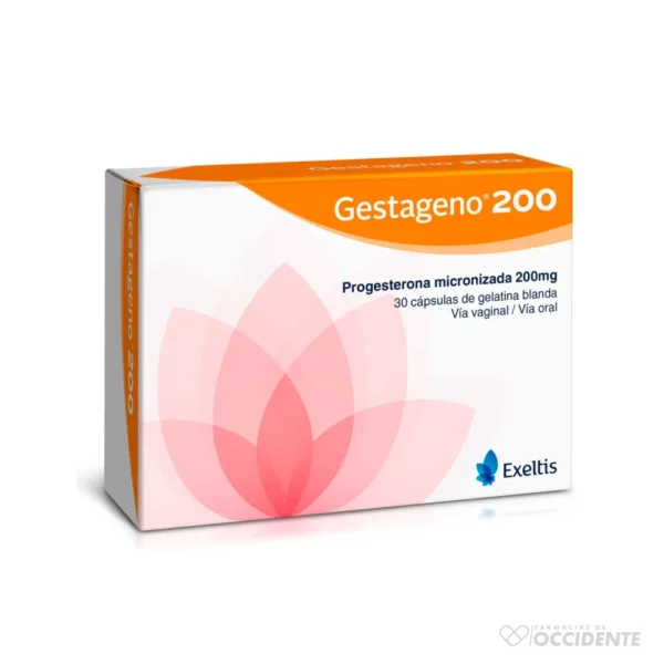 GESTAGENO CAPSULAS 200MG X 30