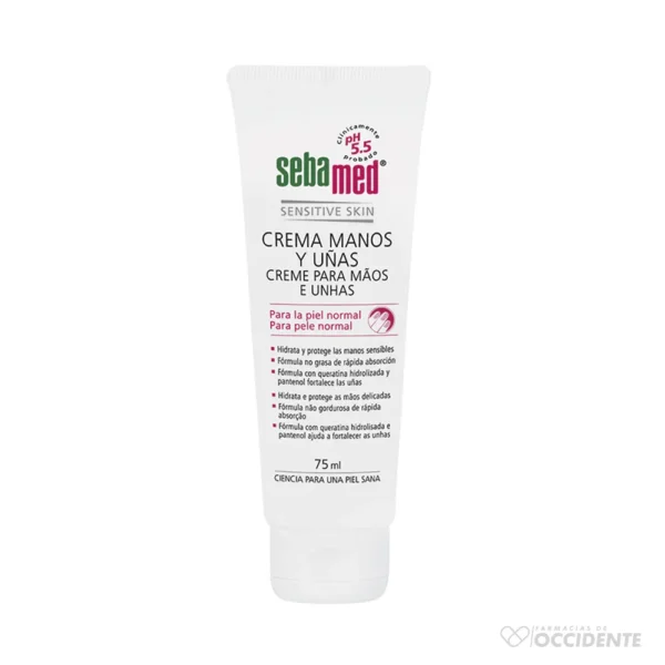 SEBAMED CREMA MANOS Y UÑAS TUBO X 75ML