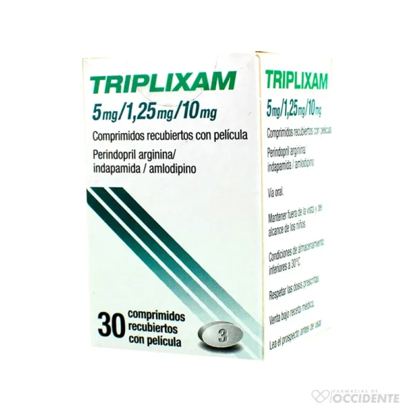TRIPLIXAM COMPRIMIDOS 5MG/1.25MG/10MG X 30