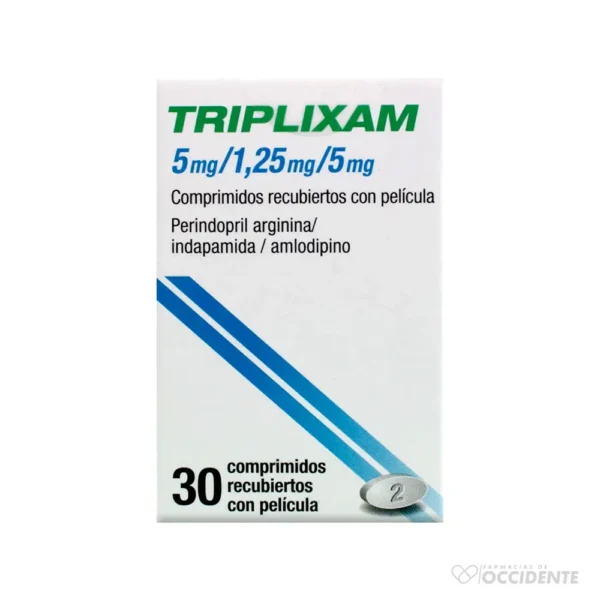 TRIPLIXAM COMPRIMIDOS 5MG/1.25MG/5MG X 30