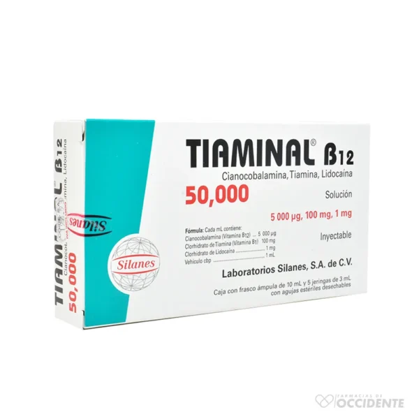 TIAMINAL B-12 50 00O VIAL 5 JER.