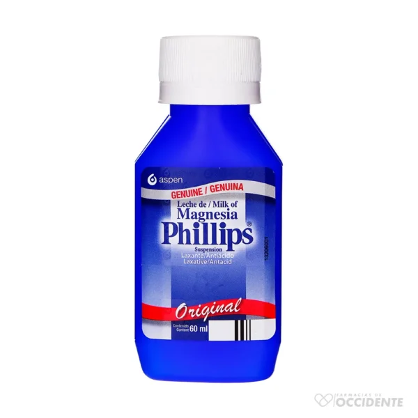 LECHE DE MAGNESIA PHILLIPS 60ML 2 OZ.