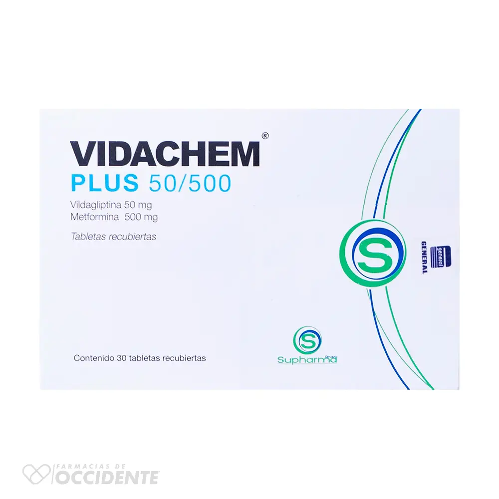 VIDACHEM PLUS 50/500MG TABLETAS RECUBIERTAS X 30