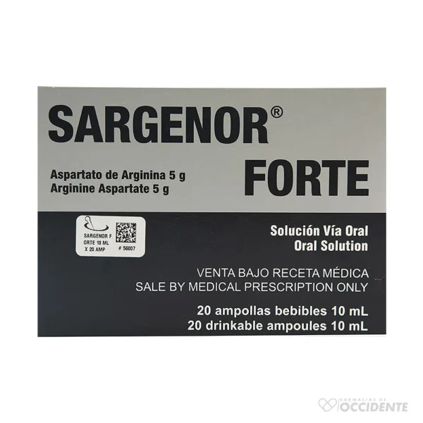 SARGENOR AMPOLLA BEB. 1G X 20