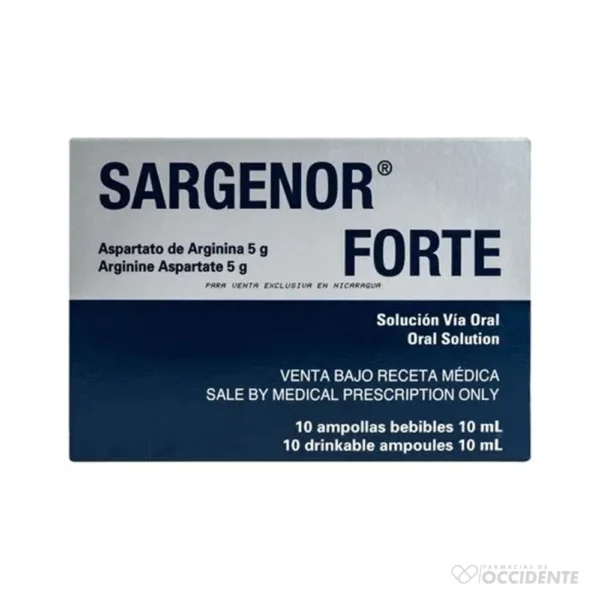 SARGENOR FORTE AMPOLLA BEB. 5G X 10