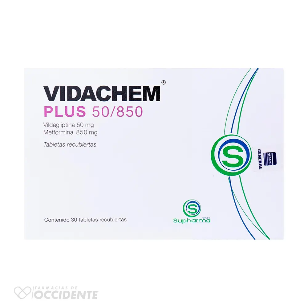 VIDACHEM PLUS 50/850MG TABLETAS RECUBIERTAS X 30