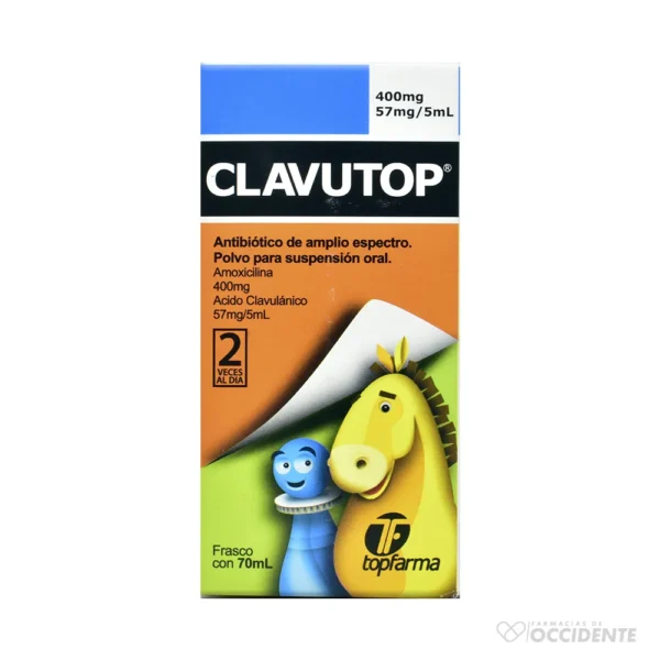 CLAVUTOP SUSPENSION 400MG/57MG X 70ML