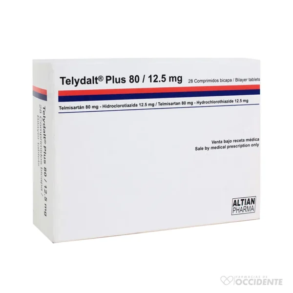 TELYDALT PLUS TABLETAS 80MG/12.5MG X 28