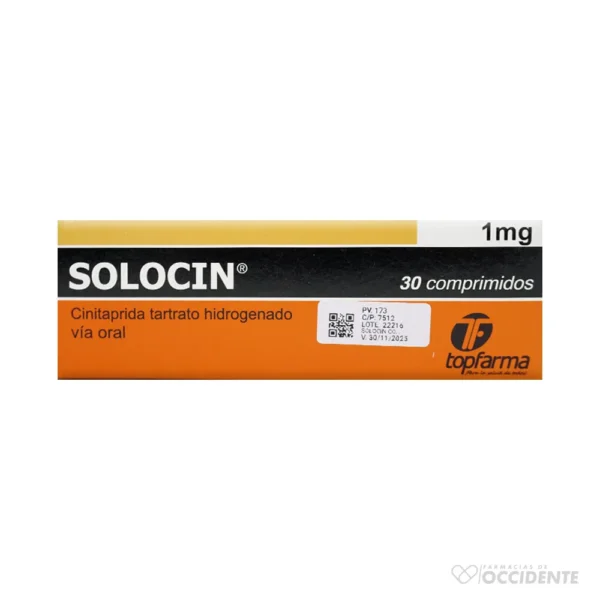 SOLOCIN COMPRIMIDOS 1MG x 30