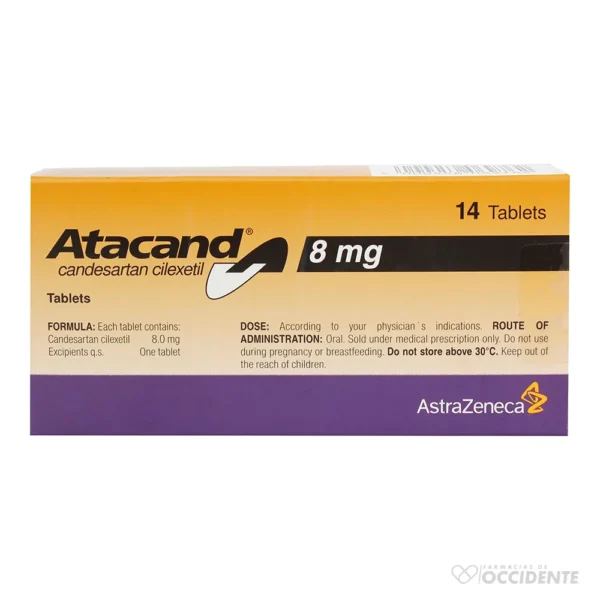 ATACAND TABLETAS 8MG X 14