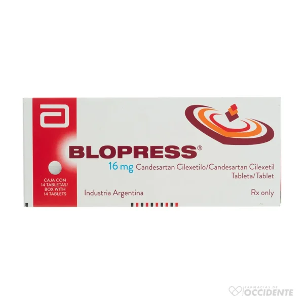 BLOPRESS TABLETAS 16MG X 14