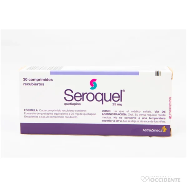 SEROQUEL TABLETAS 25MG X 30