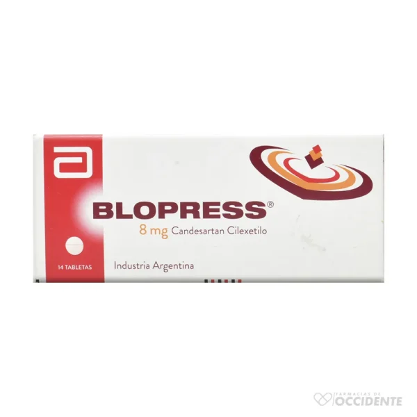 BLOPRESS TABLETAS 8MG X 14