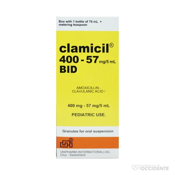 CLAMICIL BID 400MG X 70 ML