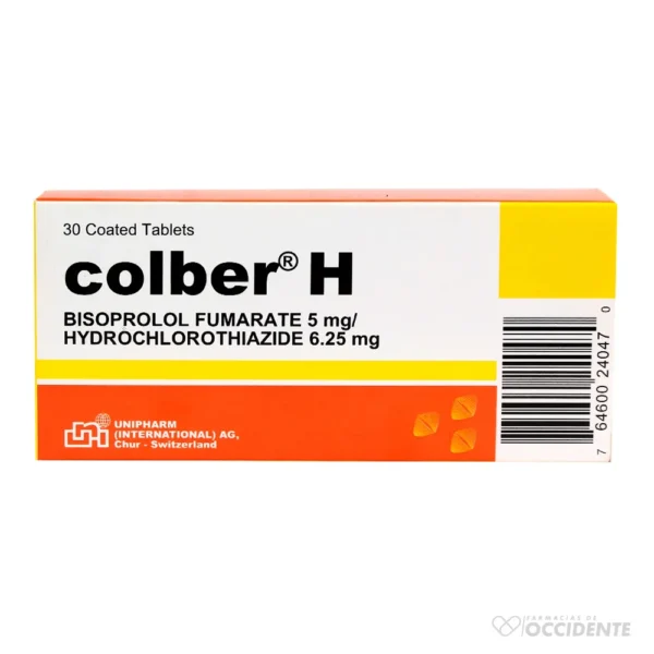 COLBER H TABLETAS 5MG/6.25MG X 30