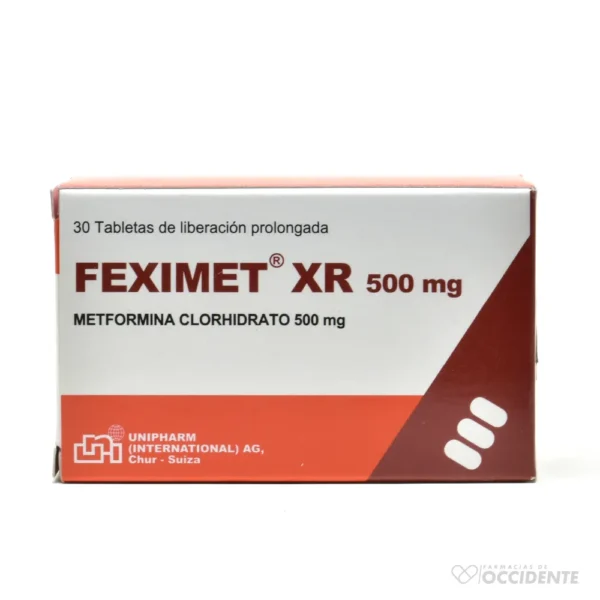 FEXIMET XR TABLETAS 500MG X 30