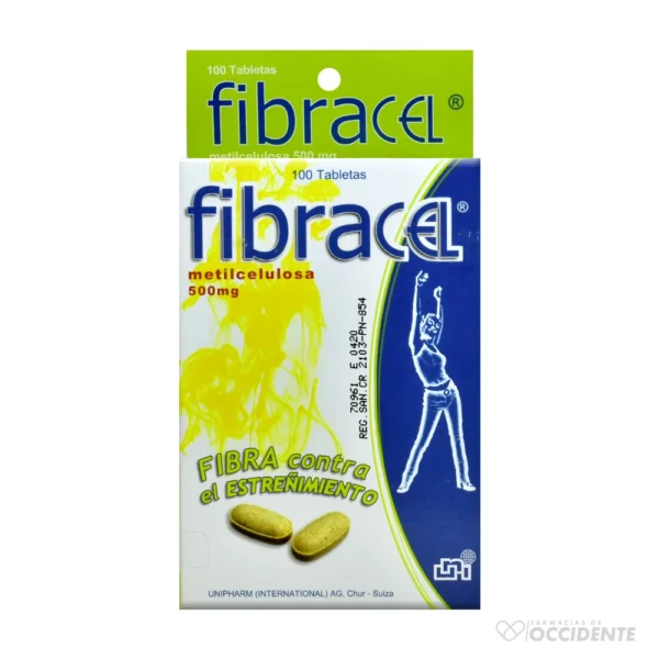 FIBRACEL TABLETAS 500MG X 10 (CAJA DE 100 UNIDADES)