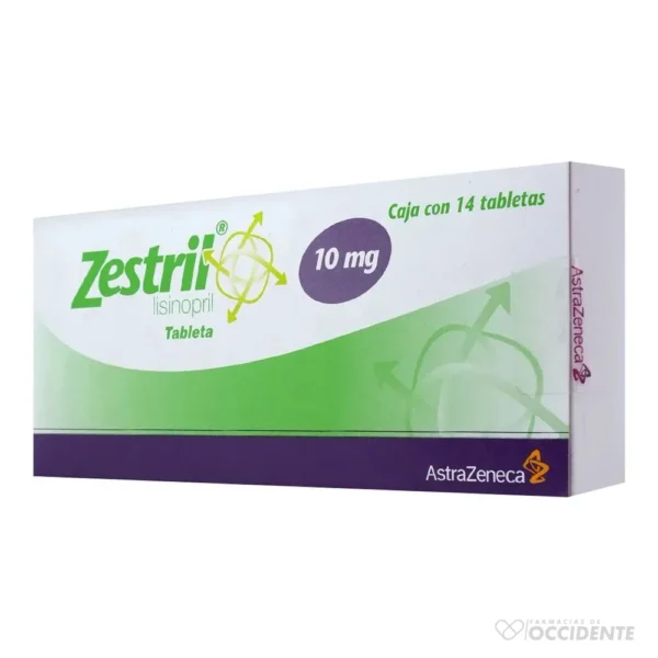 ZESTRIL TABLETAS 10MG X 14