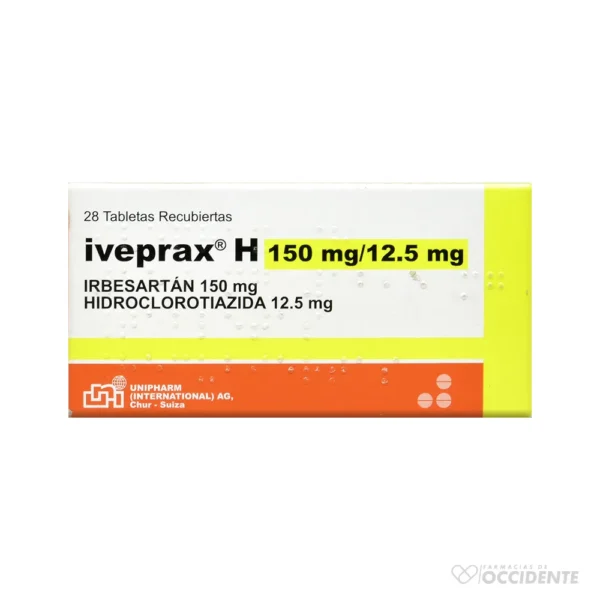 IVEPRAX H TABLETAS 150MG/12.5MG X 28