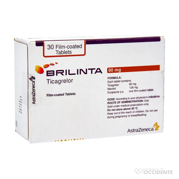 BRILINTA TABLETAS 90MG x 30