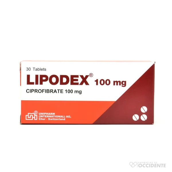 LIPODEX 100 MG X 30 TABS