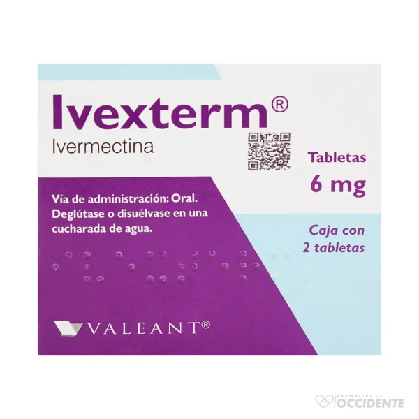 IVEXTERM TABLETAS 6MG X 2