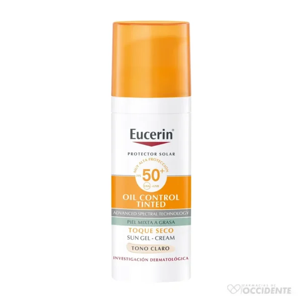 EUCERIN PROTECTOR SOLAR FPS50 TOQUE SECO CLARO x 50ML