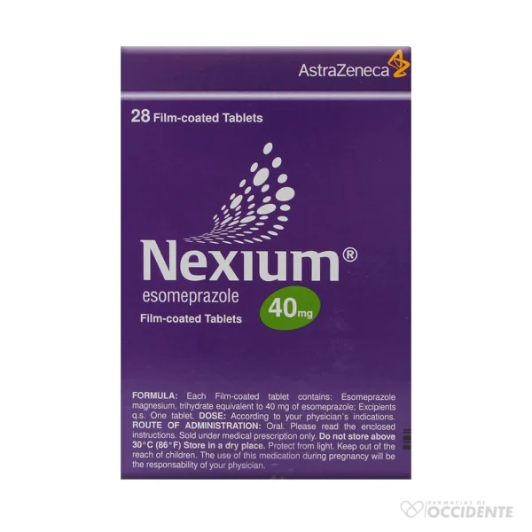 NEXIUM TABLETAS 40MG UNIDAD CAJA DE 28