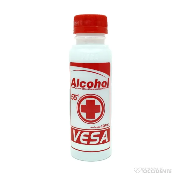 ALCOHOL VESA 55% X 4 OZ X 1 SUELTO (VANDEJA DE 72)