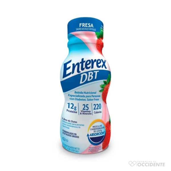 ENTEREX DIABETIC LIQ FRESA x 237ML