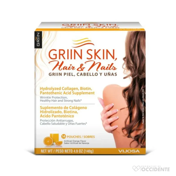 GRIIN SKIN HAIR & NAILS SOBRES X 14