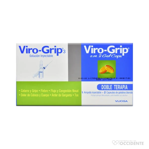 VIROGRIP DOBLE TERAPIA X1 AMP 2 GELCAPS