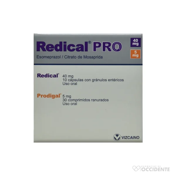 REDICAL PRO CAPSULAS 5/40MG X 40 (10Esome 30Mosa)