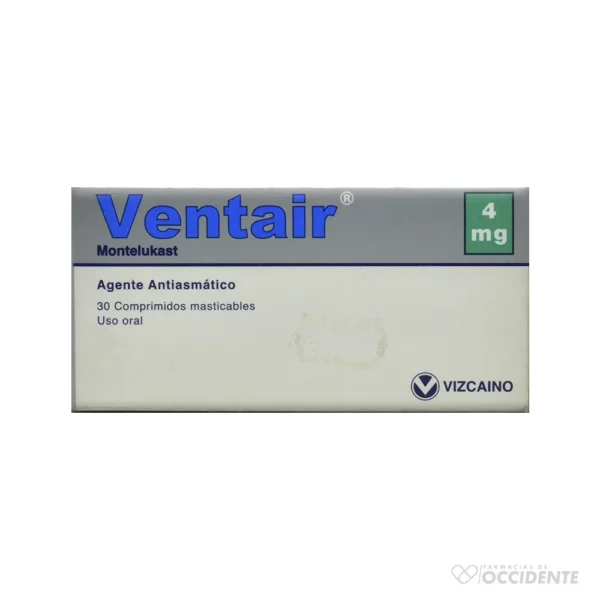 VENTAIR COMPRIMIDOS MASTICABLES 4MG X 30