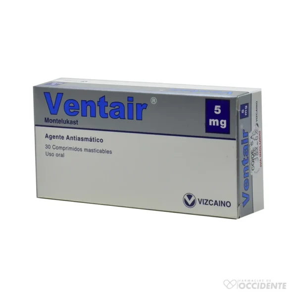 VENTAIR COMPRIMIDOS MASTICABLES 5MG X 30