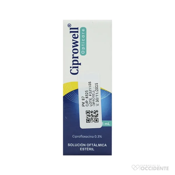 CIPROWELL SOL OFTALMICA X 7.5ML