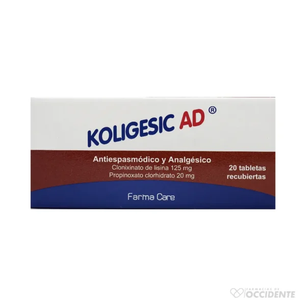 KOLIGESIC AD TABLETAS 125/20MG X 20