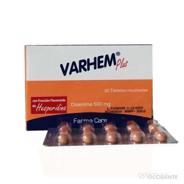 VARHEM PLUS TABLETAS 500MG X 30