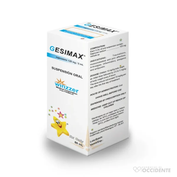 GESIMAX SUSPENSION ORAL x 60ML