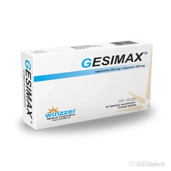 GESIMAX TABLETAS 550MG x 10