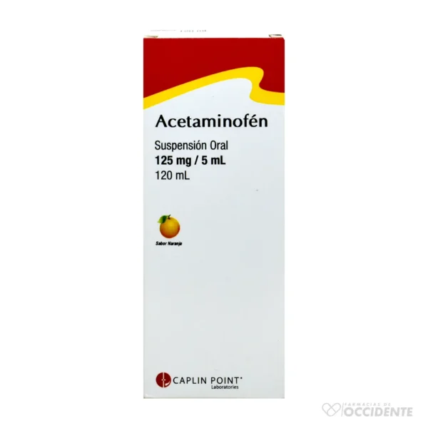 ACETAMINOFEN SUSP. 125MG/5ML – 120 ML. CAPLIN POINT