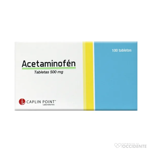 ACETAMINOFEN TAB 500MG X 10 TABLETAS (CAJA 10 BLISTER). CAPLIN POINT