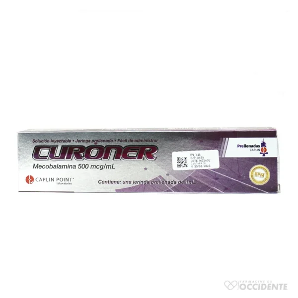 CURONER (MECOBALAMINA 500MCG/ML) JERINGA PRELLENADA